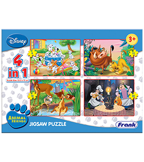Animal Friends 4 Puzzles in 1
